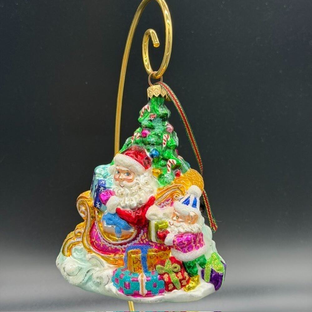 Christopher Radko ~ Trim A Tree-O ~ Glass Ornament ~ 2000